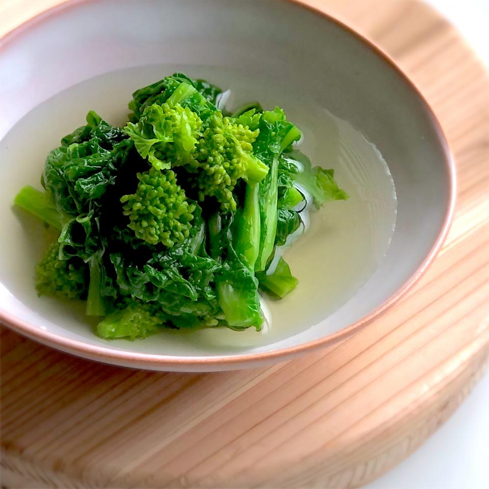 アッチさんの料理 菜の花のつゆだくおひたし